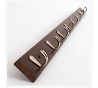 BTWYU Ganci da parete Appendiabiti da parete, 4/5/6/7/8 ganci for appendere cappotti, asta appendiabiti in metallo(Brown,99.6 * 6cm/39.2 * 2.4in)