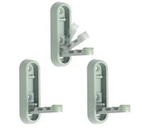BTWYU Ganci da parete Appendiabiti pieghevole da parete in lega di zinco, 3 pezzi, ganci retrattili con viti(Green,Round)