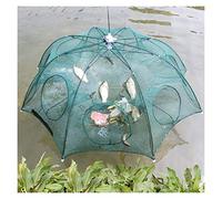 BTWYU Rete da Pesca, Attrezzatura da Pesca Rete da Pesca Pieghevole Portatile a 20 Fori, for la Cattura di gamberi, gamberetti, granchi, Esche, Gabbie a Rete, Materiali(4 Imports)