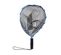 BTWYU Rete da Pesca, Attrezzatura da Pesca Retino da Pesca Portatile da 35 cm, retino in Gomma con Corda Elastica e Fibbia, 4 Colori, Materiali(Blue)