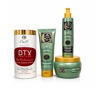 BTX - Capelli Onix Professional, shampoo senza solfati, 250 ml, maschera nutriente 500 ml, cura Keragold in omaggio - riparazione capelli rovinati, lucentezza, disciplina e morbidezza (ONIX+