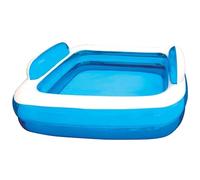 BTX PISCINA RETTANGOLARE CON CUSCINI POGGIATESTA A 2 ANELLI 266 X 175 X 50 CM