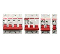 BTYKUYOO 10 Pezzi DZ47 1-4 Poli 32A 40A 50A 63A 400V Tipo C Mini Interruttore Automatico MCB 35mm Montaggio su Guida DIN capacità di interruzione 6KA(50a,One Size)