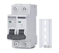 BTYKUYOO Interruttore Automatico CA da 20 A, 120 V/240 V, 2 Poli, Montaggio su Guida DIN, Interruttore magnetotermico, Interruttore di disconnessione CA Solare MCB C20(40 Amp)