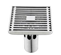 BTYKUYOO Scarico a Pavimento-Piletta for Doccia Quadrata, Scarico a Pavimento in Stile Contemporaneo Quadrato, con Filtro Estraibile