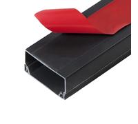 BTYQKZVPM Canalizzazioni per Cavi, Canalina for condutture, Kit, Correttore Cavi for Parete, Proteggi Cavi, Autoadesivo, for l'uso in uffici, soggiorni, Sale riunioni(Black,30 * 15mm)