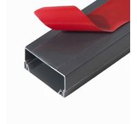 BTYQKZVPM Canalizzazioni per Cavi, Canalina for condutture, Kit, Correttore Cavi for Parete, Proteggi Cavi, Autoadesivo, for l'uso in uffici, soggiorni, Sale riunioni(Grey,24 * 14mm)