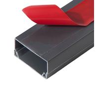 BTYQKZVPM Canalizzazioni per Cavi, Spegnitore for Cavi for Altoparlanti, canalina for Cavi ordinata, Condotto for Cavi Aperto, Gestione dei Cavi for l'home Office(Gray,Width 24*Height 14mm)