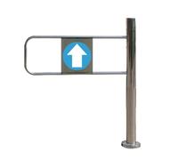 BTYQKZVPM Cancello a Battente unidirezionale, Cancello a Battente con Chiusura Automatica a 1 Via for Magazzino, Biblioteca e Bar, Argento, Diverse Dimensioni(Silver-Right,100x100cm/4 Set)