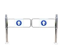 BTYQKZVPM Cancello a Battente unidirezionale, Cancello a Battente unidirezionale for Accesso pedonale in Acciaio Inox Argento 120-200x103cm(190x103 cm)