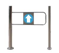 BTYQKZVPM Cancello a Battente unidirezionale, Porta unidirezionale con Chiusura Automatica in Acciaio Inox 50-100x97cm(Left,90x97 CM)