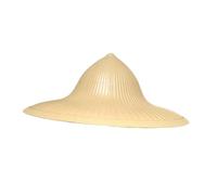 BTYQKZVPM Cappello da pesca da uomo in bambù, Cappello conico asiatico in plastica for riso, protezione solare, giardinaggio, pesca, cosplay(48cm)