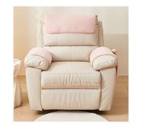 BTYQKZVPM copri braccioli per divani, Copri-bracciolo for divano con poggiatesta e tasche portaoggetti in pile Sherpa(Pink,3 Seater-5 Pcs)