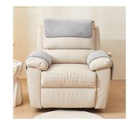 BTYQKZVPM copri braccioli per divani, Copri-bracciolo for divano con poggiatesta e tasche portaoggetti in pile Sherpa(Grey,3 Seater-5 Pcs)