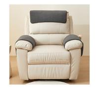 BTYQKZVPM copri braccioli per divani, Copri-bracciolo for divano con poggiatesta e tasche portaoggetti in pile Sherpa(Black,3 Seater-5 Pcs)