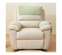 BTYQKZVPM copri braccioli per divani, Copri-bracciolo for divano con poggiatesta e tasche portaoggetti in pile Sherpa(Green,3 Seater-5 Pcs)