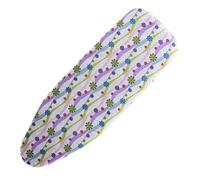 BTYQKZVPM Copriasse da stiro imbottito resistente, Fodera di ricambio for asse da stiro 96x33 cm 37,5x13 pollici multicolore(C)