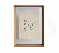 BTYQKZVPM Cornice per Foto Decorazioni per la casa e Le pare Cornice Decorativa Galleggiante in Acrilico bifacciale for Cartoline(Oak Color,Inner Diameter 50 * 70cm)