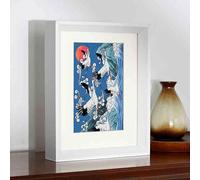 BTYQKZVPM Cornice per Foto Decorazioni per la casa e Le pare Cornice Decorativa Galleggiante in Vetro Acrilico bifacciale(White+Cardboard,6 Inches)