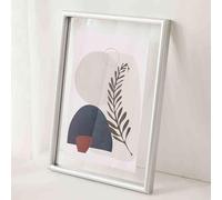 BTYQKZVPM Cornice per Foto Decorazioni per la casa e Le pare Cornice Galleggiante in Legno A4 con Doppio Vetro for Foto bifacciali(Silver,8-inch)