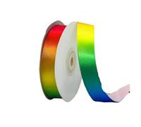 BTYQKZVPM Decorazioni per Torte Arcobaleno, Confezione da 2 Nastri di Raso Multicolore 10 a 50 mm Larghezza, Iarde(20mm-Wide)