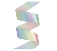 BTYQKZVPM Decorazioni per Torte Arcobaleno, Nastro di Raso Multicolore da 38 mm, Varie Misure(Color4,50Yards)