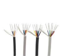 BTYQKZVPM Filo di Rame stagnato in PVC, 10M 30 28 26 24 22 20 18 AWG Canale Audio 2-8 Core Cavo schermato Connettore di Estensione UL2547(24 AWG x 10 Meters 8Cores)