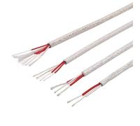 BTYQKZVPM Filo di Rame stagnato in PVC, Cavo Audio for Amplificatore e Altoparlante da 5 m, 0,15 mm a 0,5 mm, Filo schermato Placcato in Argento ad Alta purezza(3 Cores Square 0.5mm)