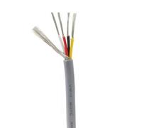 BTYQKZVPM Filo di Rame stagnato in PVC, Cavo Audio schermato UL2547 da 2-8 Core, 10 m, 30, 28, 26, 24, 22, 20, connettore di Estensione Grigio AWG 18(28 AWG x 10 Meters 4Cores)