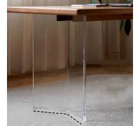 BTYQKZVPM gambe per mobili, piedini a forma di panetto, Gambe for tavolo in acrilico a forma di V, spessore 20 mm, capacità carico 600 libbre, multicolore, diverse misure(White,60x70cm)