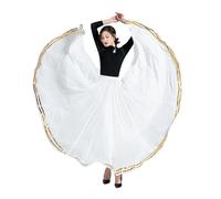 BTYQKZVPM Gonne Ampie Costume da Danza del Ventre, ChiffonChiffon 720 Gradi Valzer Danza Moderna Gonna Lunga Palco di Pratica(Color 2,L)