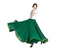 BTYQKZVPM Gonne Ampie Costume da Danza del Ventre, ChiffonChiffon 720 Gradi Valzer Danza Moderna Gonna Lunga Palco di Pratica(Color 1,XL)