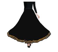 BTYQKZVPM Gonne Ampie Costume da Danza del Ventre, ChiffonChiffon 720 Gradi Valzer Danza Moderna Gonna Lunga Palco di Pratica(Color 3,XL)