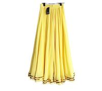 BTYQKZVPM Gonne Ampie Costume da Danza del Ventre, ChiffonChiffon 720 Gradi Valzer Danza Moderna Gonna Lunga Palco di Pratica(Color 8,S)