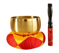 BTYQKZVPM Il Canto Tibetano, Il Suono, Ciotola tibetana 1 Set, Delicata Ciotola Spirituale in Rame, Fatta a Mano, Pratica e Delicata Ciotola Spirituale for la Preghiera, Ciotola Sonora