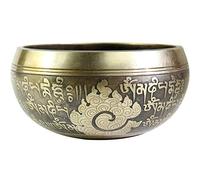 BTYQKZVPM Il canto tibetano, Il suono, Nuvola di buon auspicio Mantra di sei parole Buddha Ciotola sonora Ciotola yoga Ciotola sonora(11cm)