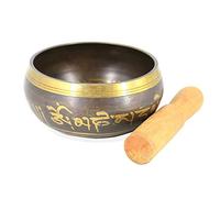BTYQKZVPM Il canto tibetano, Il suono, Ottone fatto a mano diverso elegante adatto for yoga e decompressione diverso tono elegante(8.5x4.2cm)