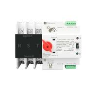 BTYQKZVPM Interruttore Inverter Solare, Interruttore Scatola Interruttore di trasferimento ATS DIN Rail trifase 3P for fotovoltaico e Inverter 2 selettori di Potenza 63A 100A 125A(100A)