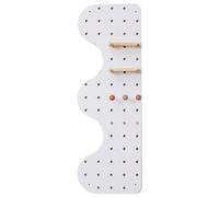 BTYQKZVPM Pannello forato per garage e cucina, Kit organizzatore for pannelli di stoccaggio combinati in legno forato multicolore(White)