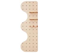 BTYQKZVPM Pannello forato per garage e cucina, Kit organizzatore for pannelli di stoccaggio combinati in legno forato multicolore(Wood Color)