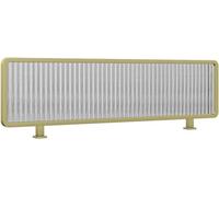 BTYQKZVPM Paravento per Sala da Pranzo, Divisorio divisorio da Tavolo in Vetro Opaco a Righe for Ristorante,Oro,30x(50-120) cm