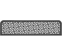 BTYQKZVPM Paravento per Sala da Pranzo, Divisorio divisorio da Tavolo, Pannello for Privacy, Colore Oro, Nero Traforato, Decorazione del Ristorante | Black,A-100x30cm/39.4x11.8in
