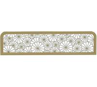 BTYQKZVPM Paravento per Sala da Pranzo, Divisorio divisorio da Tavolo, Pannello for Privacy, Colore Oro, Nero Traforato, Decorazione del Ristorante | Gold,C-100x30cm/39.4x11.8in