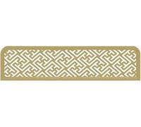 BTYQKZVPM Paravento per Sala da Pranzo, Divisorio divisorio da Tavolo, Pannello for Privacy, Colore Oro, Nero Traforato, Decorazione del Ristorante | Gold,A-100x30cm/39.4x11.8in