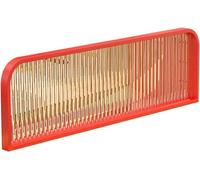 BTYQKZVPM Paravento per Sala da Pranzo, Divisorio for Sala da Pranzo Ristorante con Struttura in Ferro e Vetro Rigato Rosso 30x50-150 cm