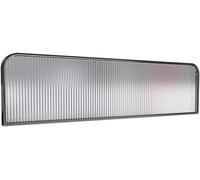BTYQKZVPM Paravento per Sala da Pranzo, Divisorio for scrivania Basso con Recinzione da bancone in Vetro a Strisce Nero 30/50x50-120 cm