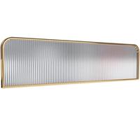 BTYQKZVPM Paravento per Sala da Pranzo, Divisorio Struttura in Ferro Vetro Rigato Oro 30/50 cm x 50-120