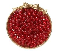 BTYQKZVPM Perline di Perle finte Tinte, Perline distanziatrici in Vetro craquelé da 8 mm Multicolore, 50/100 Pezzi, for la creazione di Gioielli Fai Te(Red,50pcs)