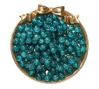 BTYQKZVPM Perline di Perle finte Tinte, Perline distanziatrici in Vetro craquelé da 8 mm Multicolore, 50/100 Pezzi, for la creazione di Gioielli Fai Te(Lake Blue,100pcs)