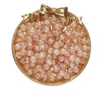 BTYQKZVPM Perline di Perle finte Tinte, Perline distanziatrici in Vetro craquelé da 8 mm Multicolore, 50/100 Pezzi, for la creazione di Gioielli Fai Te(Light Orange,50pcs)